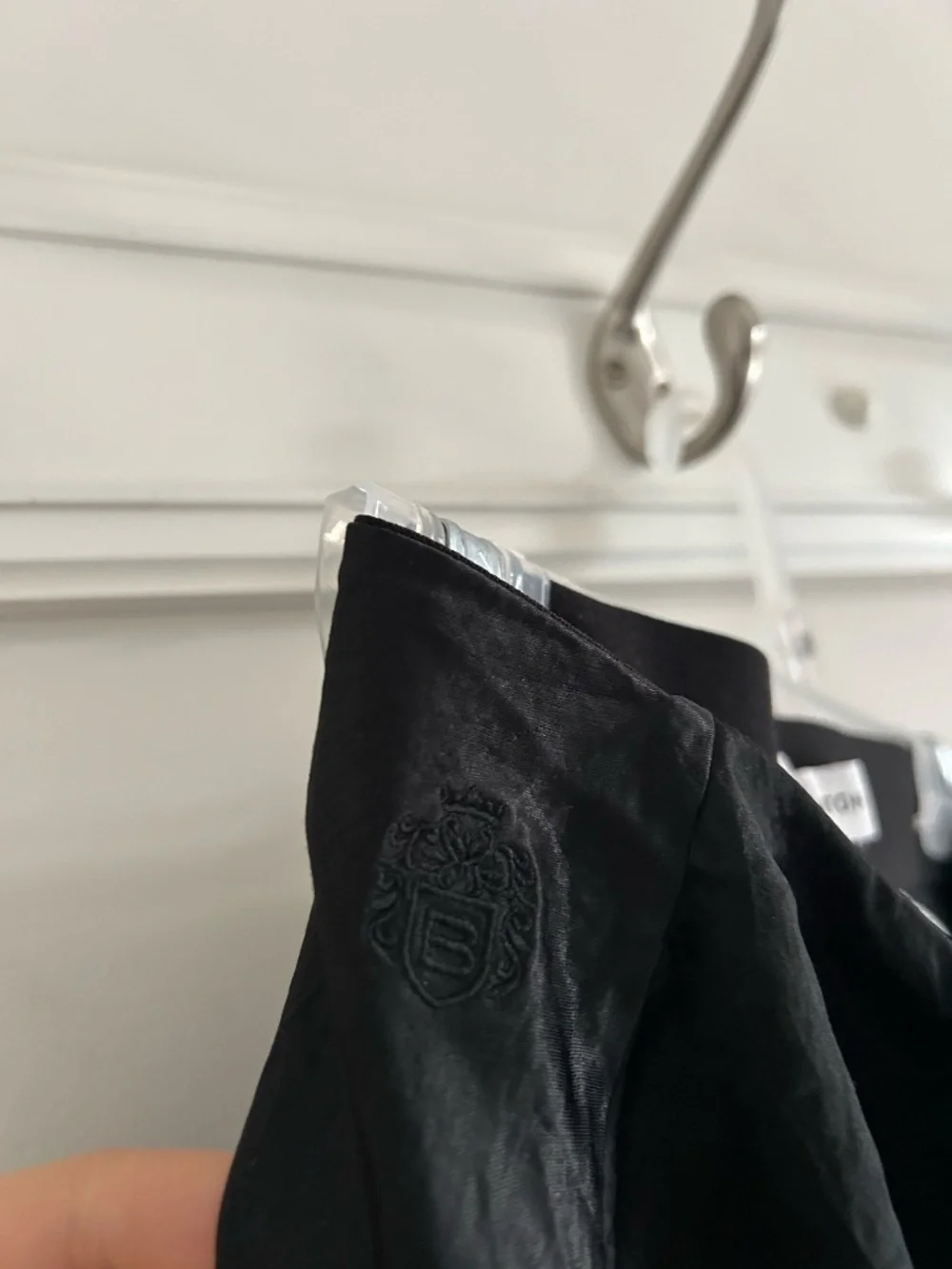 Satin Slip Maxi Skirt (black) - Picture 4 of 4
